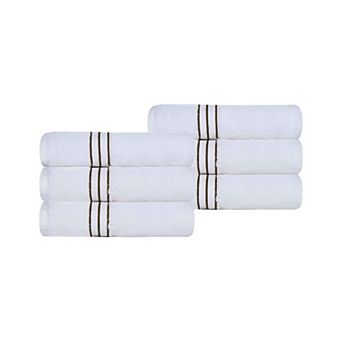 SUPERIOR 6 pc Turkish Cotton Ultra-Plush Hand Towel Set