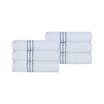 SUPERIOR 6 pc Turkish Cotton Ultra-Plush Hand Towel Set