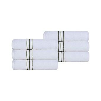 SUPERIOR 6 pc Turkish Cotton Ultra-Plush Hand Towel Set