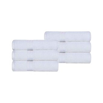 SUPERIOR 6 pc Turkish Cotton Ultra-Plush Hand Towel Set