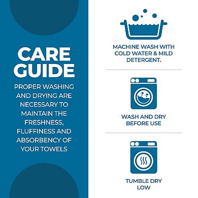 SUPERIOR 9-Piece Hays Cotton Absorbent Towel Set