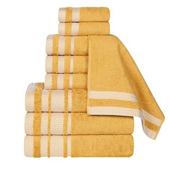 SUPERIOR 9 pc Hays Cotton Absorbent Towel Set