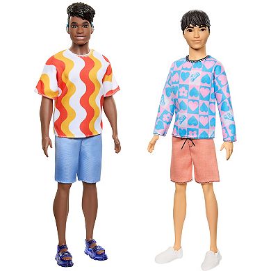 Barbie Fashionistas Ken Doll #219 With Slender Body & Removable Outfit