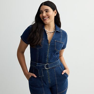 Women's INTEMPO™ Denim Zip Jumpsuit