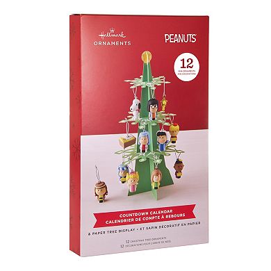 Hallmark Peanuts Nativity Countdown Calendar Paper Tree Set With 12