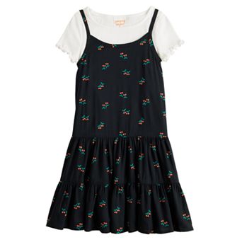 Baby & Toddler Girl Jumping Beans® 2 pc Tiered Dress & Rib Tee Set