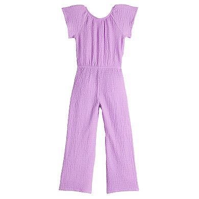 Girls 4-12 Jumping Beans® Tie Front Knit Jumpsuit