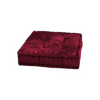 Sweet Home Tufted Square Floor Pillow