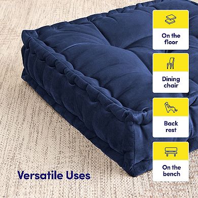 Sweet Home 2-pk. Tufted Square Floor Pillow Set