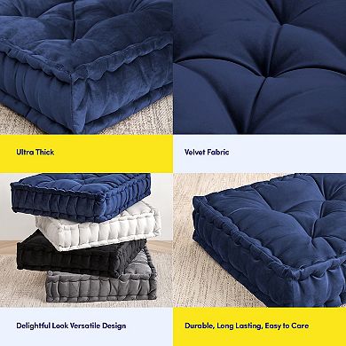 Sweet Home 2-pk. Tufted Square Floor Pillow Set