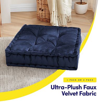 Sweet Home 2-pk. Tufted Square Floor Pillow Set