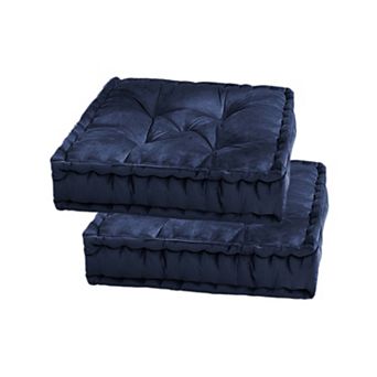 Sweet Home 2 pk Tufted Square Floor Pillow Set