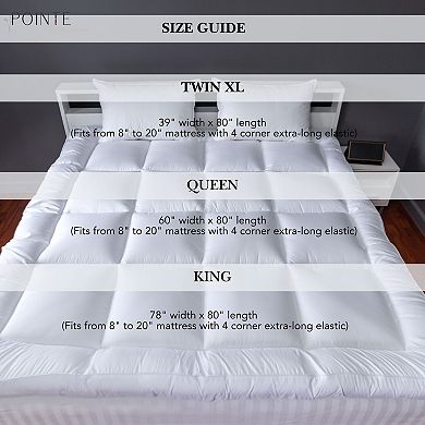 Pointehaven 240-Thread Count Cotton Hypo-Allergenic Mattress Topper