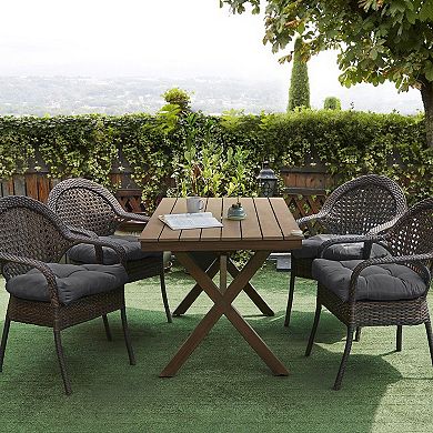Sweet Home Indoor-Outdoor Reversible Patio Seat Cushion Pad 12 Pack