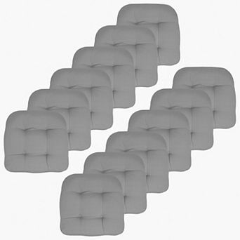 Sweet Home Indoor-Outdoor Reversible Patio Seat Cushion Pad 12 Pack