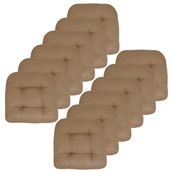 Sweet Home Indoor-Outdoor Reversible Patio Seat Cushion Pad 12 Pack