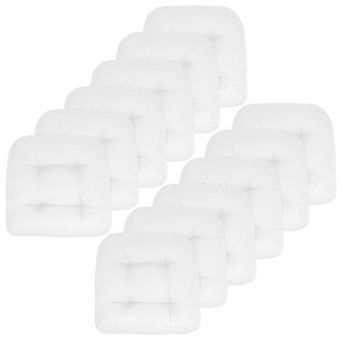 Sweet Home Indoor-Outdoor Reversible Patio Seat Cushion Pad 12 Pack