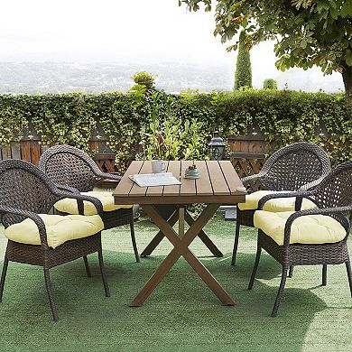 Sweet Home Indoor-Outdoor Reversible Patio Seat Cushion Pad 2 Pack