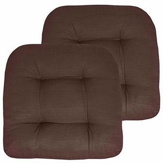 Sweet Home Indoor-Outdoor Reversible Patio Seat Cushion Pad 2 Pack