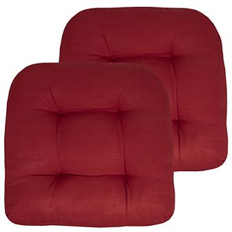 Sweet Home Indoor-Outdoor Reversible Patio Seat Cushion Pad 2 Pack