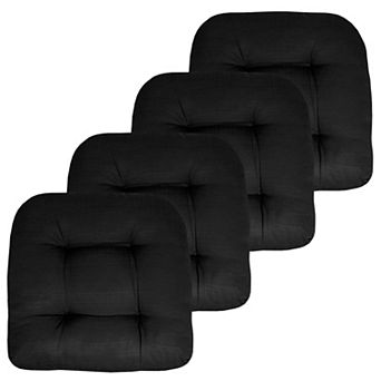 Sweet Home Indoor-Outdoor Reversible Patio Seat Cushion Pad 4 Pack
