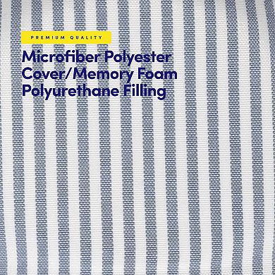 Sweet Home Pinstripe U Shaped Memory Foam Chair Cushion 12 Pack