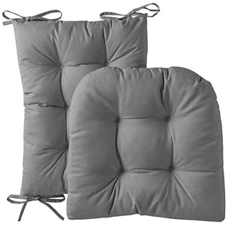 Sweet Home 2 pc Tufted Non Slip Rocking Chair Cushion Set