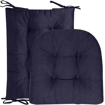 Sweet Home 2 pc Tufted Non Slip Rocking Chair Cushion Set