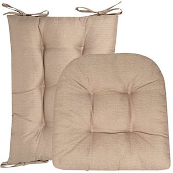 Sweet Home 2 pc Tufted Non Slip Rocking Chair Cushion Set