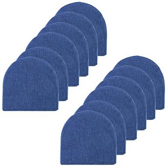 Sweet Home 12-Pack U-Shape Molded Memory Foam Chair Cushions with Ties