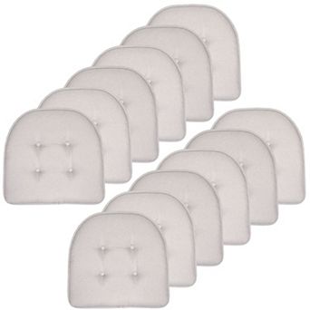 Sweet Home 12-Pack U-Shaped Memory Foam No-Slip Back Chair Cushions
