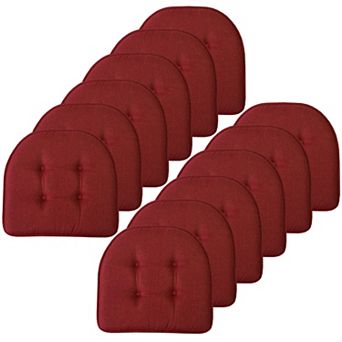 Sweet Home 12-Pack U-Shaped Memory Foam No-Slip Back Chair Cushions