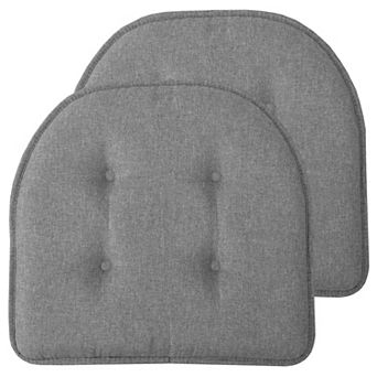 Sweet Home 2-Pack U-Shaped Memory Foam No-Slip Back Chair Cushions