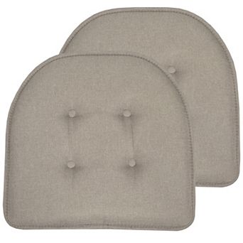 Sweet Home 2-Pack U-Shaped Memory Foam No-Slip Back Chair Cushions
