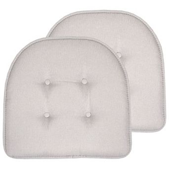 Sweet Home 2-Pack U-Shaped Memory Foam No-Slip Back Chair Cushions
