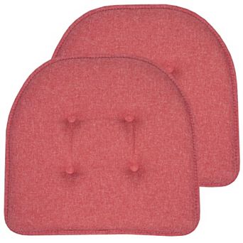 Sweet Home 2-Pack U-Shaped Memory Foam No-Slip Back Chair Cushions