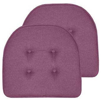 Sweet Home 2-Pack U-Shaped Memory Foam No-Slip Back Chair Cushions