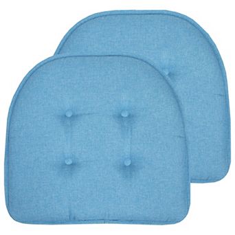 Sweet Home 2-Pack U-Shaped Memory Foam No-Slip Back Chair Cushions
