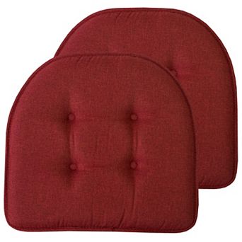 Sweet Home 2-Pack U-Shaped Memory Foam No-Slip Back Chair Cushions