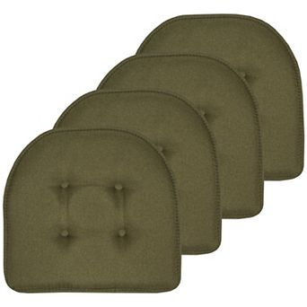 Sweet Home 4-Pack U-Shaped Memory Foam No-Slip Back Chair Cushions