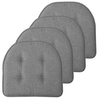 Sweet Home 4-Pack U-Shaped Memory Foam No-Slip Back Chair Cushions