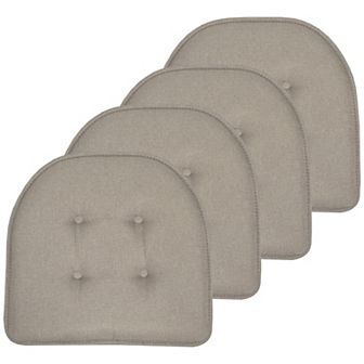 Sweet Home 4-Pack U-Shaped Memory Foam No-Slip Back Chair Cushions