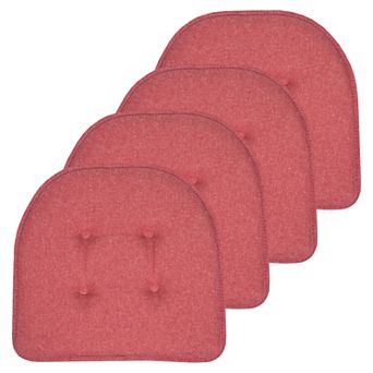 Sweet Home 4-Pack U-Shaped Memory Foam No-Slip Back Chair Cushions