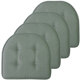 Sweet Home 4-Pack U-Shaped Memory Foam No-Slip Back Chair Cushions