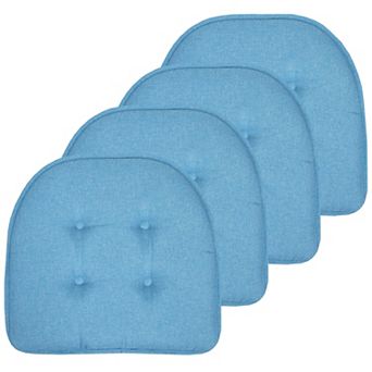 Sweet Home 4-Pack U-Shaped Memory Foam No-Slip Back Chair Cushions