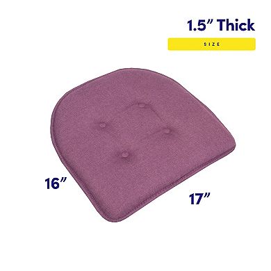 Sweet Home 6-Pack U-Shaped Memory Foam No-Slip Back Chair Cushions