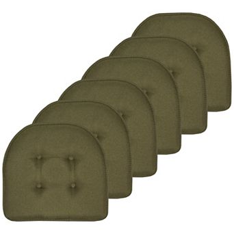 Sweet Home 6-Pack U-Shaped Memory Foam No-Slip Back Chair Cushions