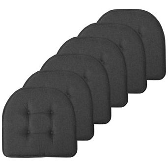 Sweet Home 6-Pack U-Shaped Memory Foam No-Slip Back Chair Cushions