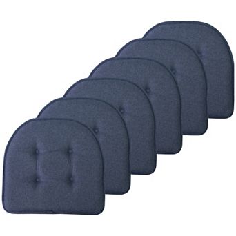 Sweet Home 6-Pack U-Shaped Memory Foam No-Slip Back Chair Cushions