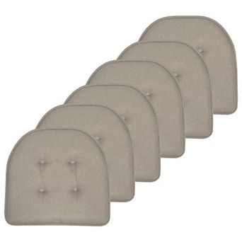 Sweet Home 6-Pack U-Shaped Memory Foam No-Slip Back Chair Cushions